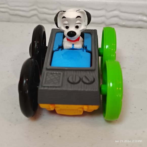 SET OF 2 VTG DISNEY 101 DALMATIONS SPIRIT OF MICKEY TRAIN CAR MCDONALDS TOY 1998 - Picture 4 of 9